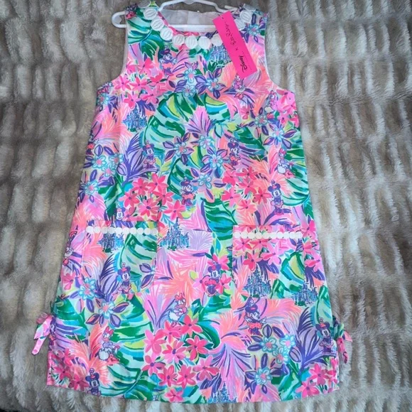 Disney x Lilly Pulitzer Minnie Daisy Dreamin Girls Dress Size 10 NWT - Picture 7 of 16